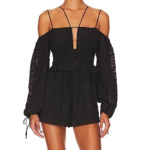 Magee Romper in Black from Revolve size small